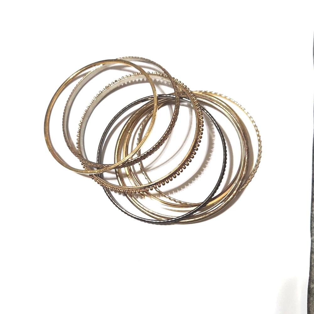 Vintage goldtoned thin bracelets